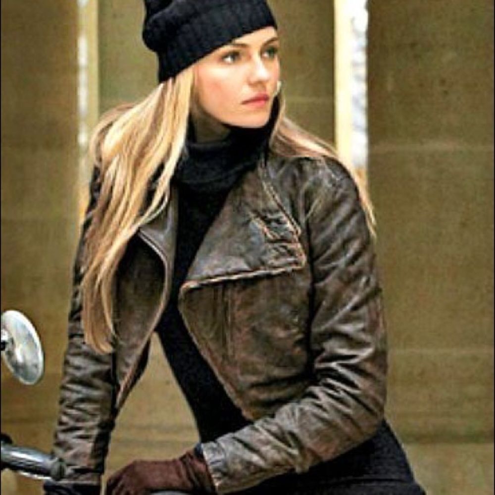 Ralph Lauren 2013 Brown Cotton Brodie Moto Jacket